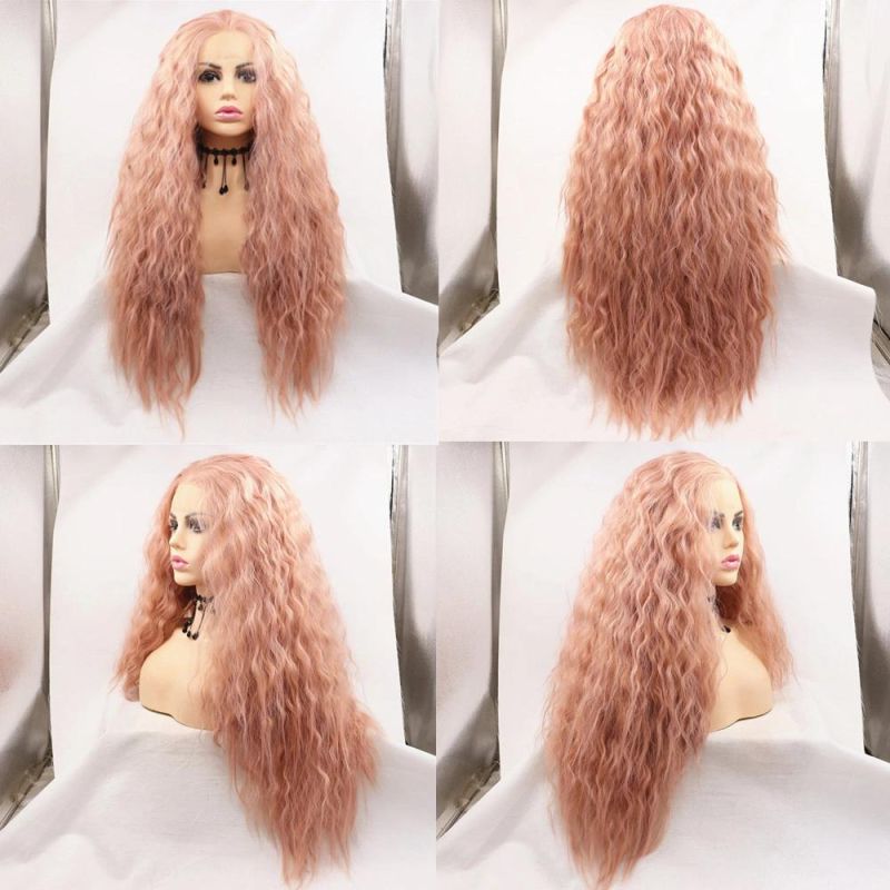 Wholesale Price Women Synthetic Silky Lace Wig One Tone Fiber