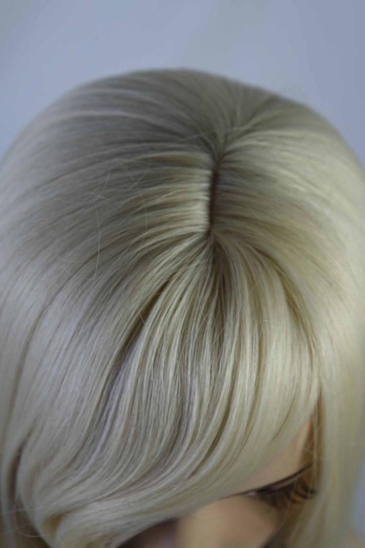 New Arrival Warm Blonde Textured Synthetic Lace Front Wigs in Stock