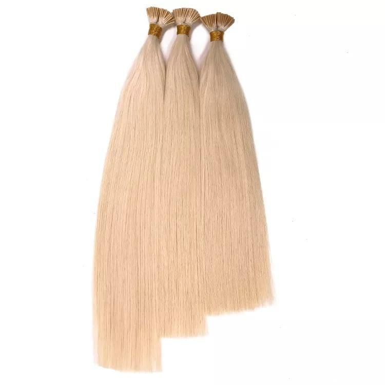 Unprocessed 12A Double Drawn Raw Virgin Remy Hair I-Tip Human Hair Extension