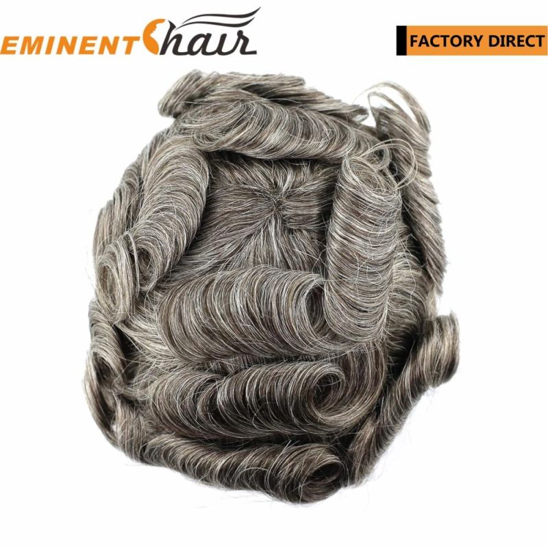 Hair Factory Men′s Human Hair Lace Front Hairpiece