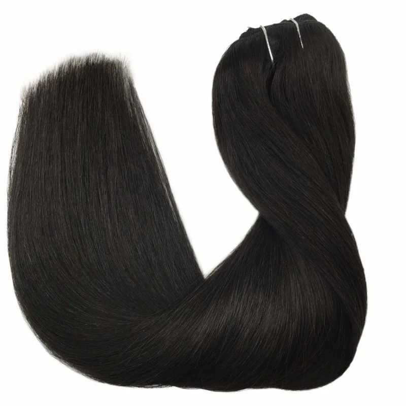 16 Inch Clip in Hair Extensions Ombre Chocolate Brown to Caramel Blonde Remy Clip in Human Hair Extensions Straight Real Natural Hair Extensions 120g 7PCS