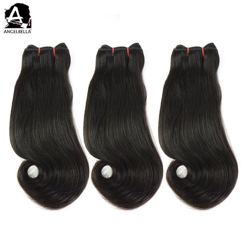 Angelbella Superior Quality Curve Straight Hair Extension 100% Brazilian Remy Human Hair Bundles