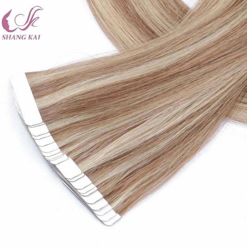 Professional Skin Weft Tape Remy Hair Extension Piano Color Weave