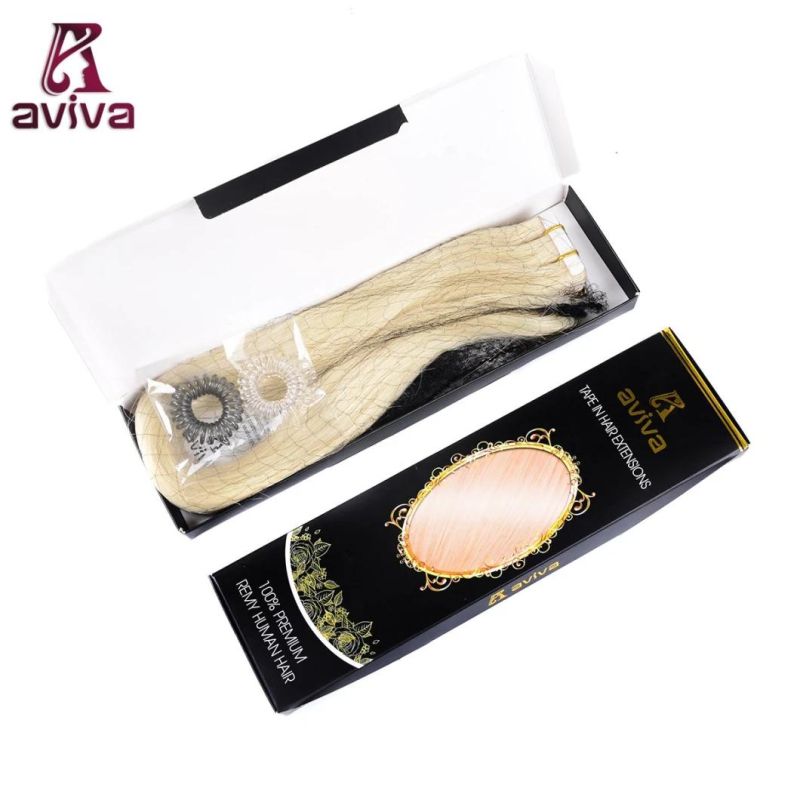 Aviva Hair Extension Tape Hair Extension Double Side Tape Hair Extension 20inch 613# Seamless Tape in Hair Extension (AV-TP0020-613)