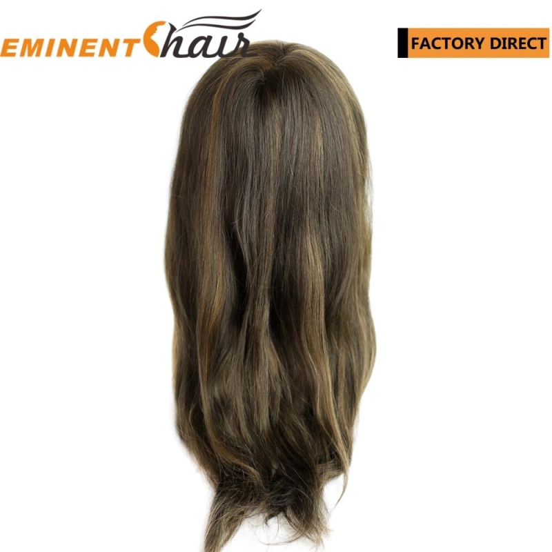 Natural Hairline Mono Base Women Virgin Human Hair Lace Front Wig