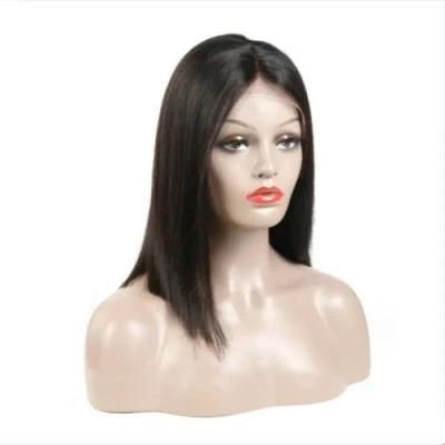 Riisca Hair 13X6 Human Hair Lace Front Human Hair Wigs Straight 150% Remy Short Bob Wig