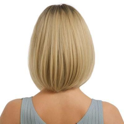 Blonde Wig with Bangs Short Hair Wigs for Women