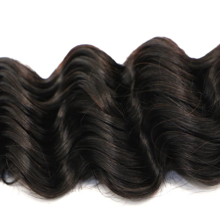 Cheap Wholesale 1b Deep Wave Brazilian Human Hair Extensions