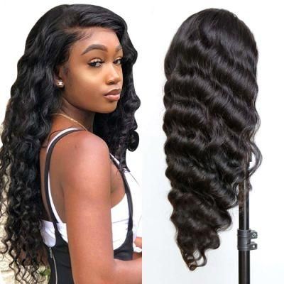 Wholesale Lace Front Wigs Loose Wave Hair Wigs 13X4 Lace Cloure Hair Wigs 150 Density Brazilian Virgin Human Hair Wigs 16 Inch