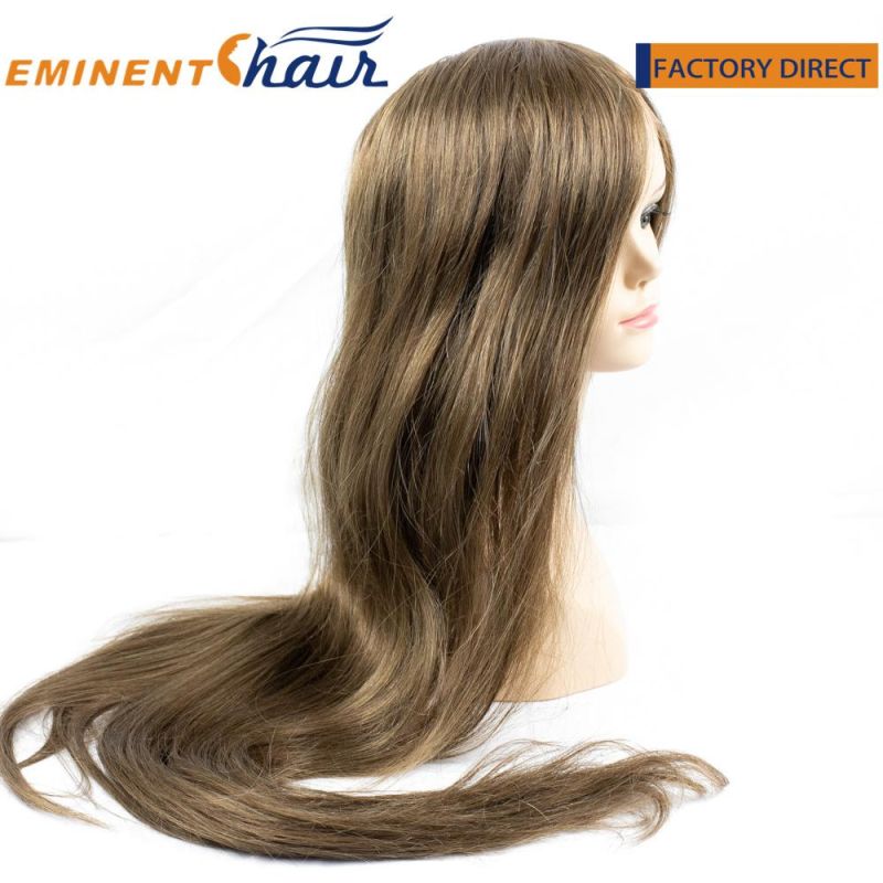 Human Hair Natural Straight Women′s Integration Wig