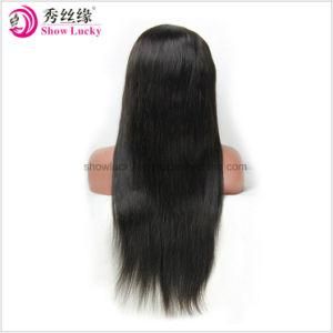 Pre Plucked Hair Line Long European Human Hair Wig 150 Density Full Lace Wig Virgin Silky Straight Lace Front Wig