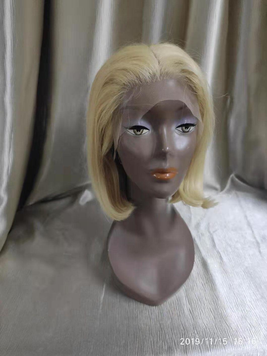 613# Blonde Color Mink Brazilian Human Hair Lace Bob Wig