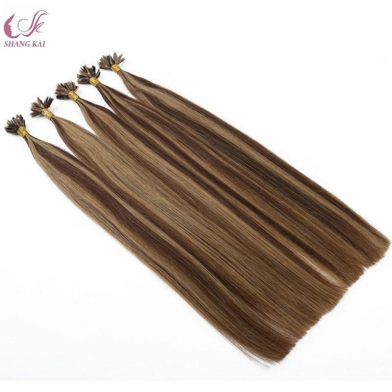 Best Quality 100% Virgin Remy Hair Full Cuticle Russian Hair U Tip Keratin Piano Color Human Hair Extension