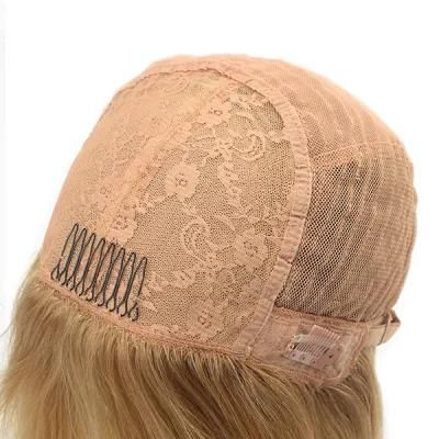 Short Natural Straight Blond High Quality European Virgin Hair Replacement for Women