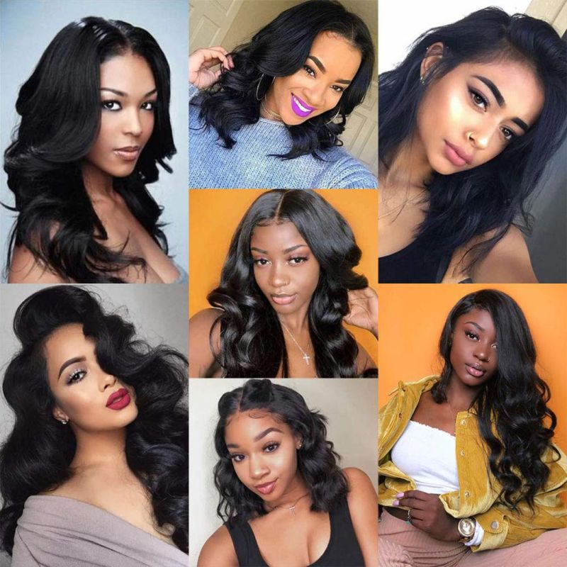 Short Bob Lace Front Wigs Human Hair 150% Density Body Wave Bob Style Wig 8inch
