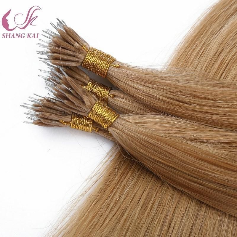 Wholesale Brown Color 100% Human Remy Hair Extensions Nano Ring Hair