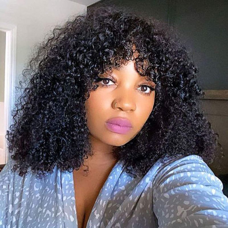 Kbeth Human Hair Wig Brazilian Full Lace Wig with Baby Hair 100 Percent Virgin Remy Kinky Curly Custom Texture Long Lasting Realistic Appearance Sexy Wig Vendor