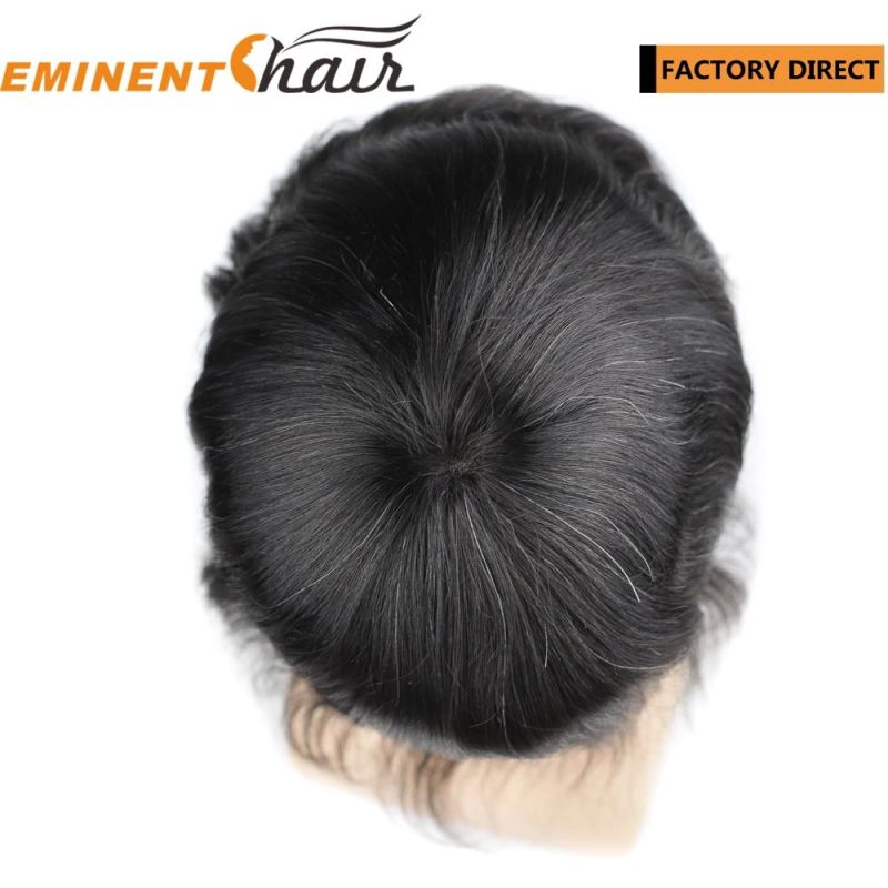 Lace Front Men′s Human Hair Replacement