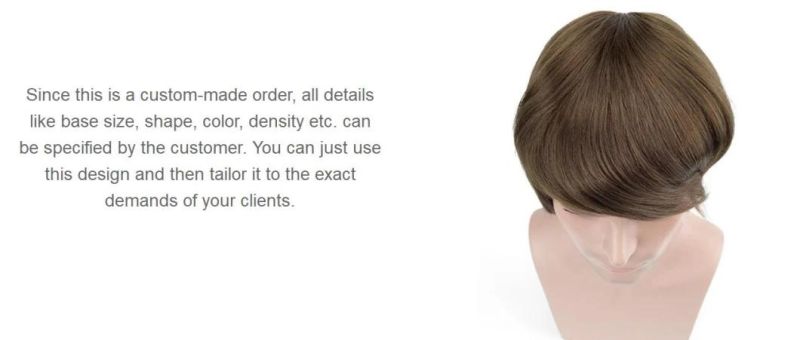 Custom Made Men′s Toupee Wigs - High Quality First Choice French Lace & PU Base