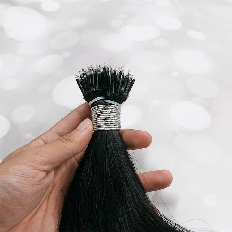 10-30inch 12A Wholesale Human Hair Extension Nano Rings Straight Virgin Hair