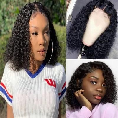 Brazilian Curly Wave Lace Front Wigs Human Hair Curly Bob Wigs