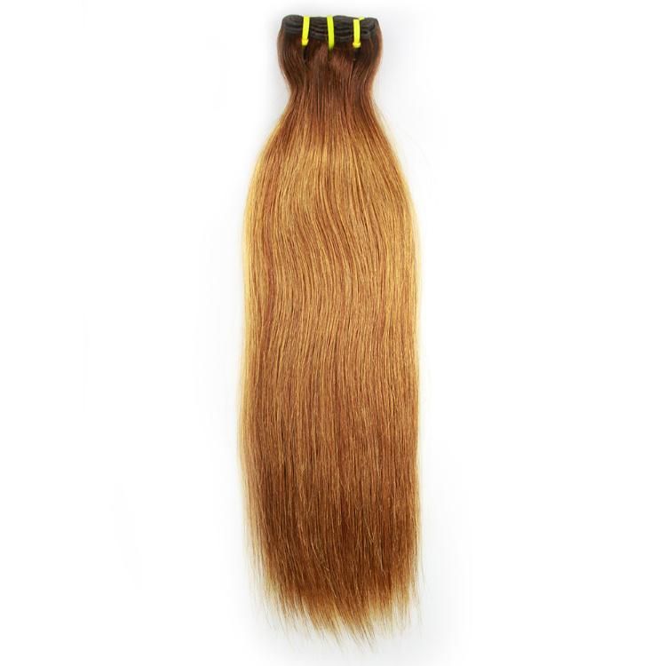 Wholesale Human Hair Double Drawn Hair Weave Kinky Straight Funmi Remy Hair Weft #4/30