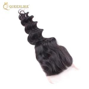 Cuticle Aligned Mink Human Double Drawn Brazilian Natural Hair Closure