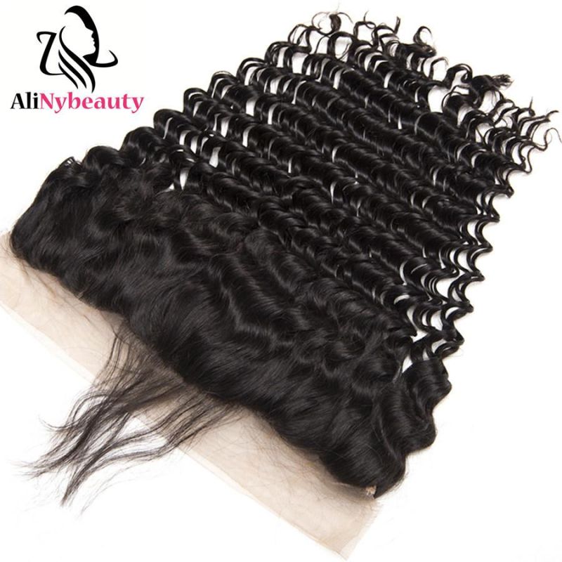 Indian Human Hair Deep Wave Lace Frontal Closure
