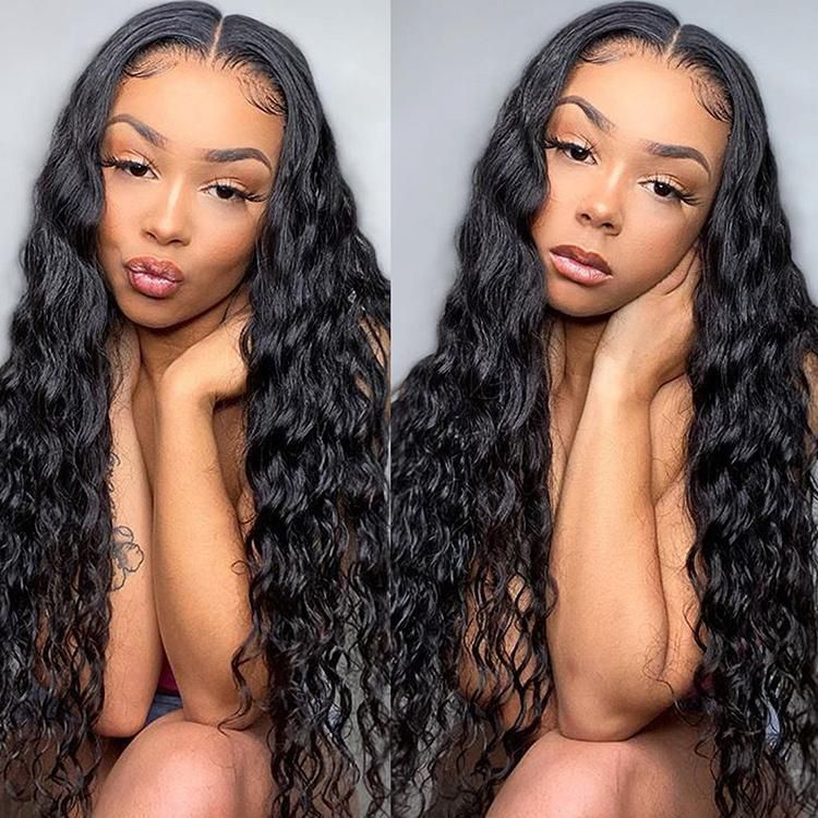 Brazilian Virgin Raw Hair Wig Vendor Human Hair Lace Front Wig 13X6 Water Wave Human Hair Wig