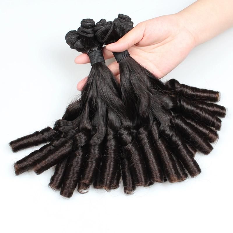 Double Drawn Straight Loose Wavy Funmi Human Hair Bundles Extension