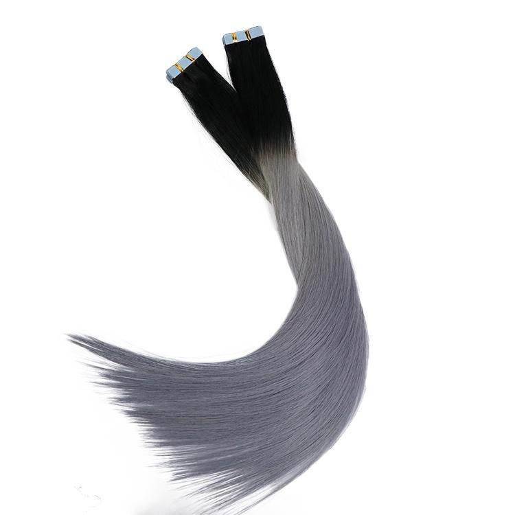 Wholesale Ombre Seamless Tape in Human Hair Extension #T3/Gray