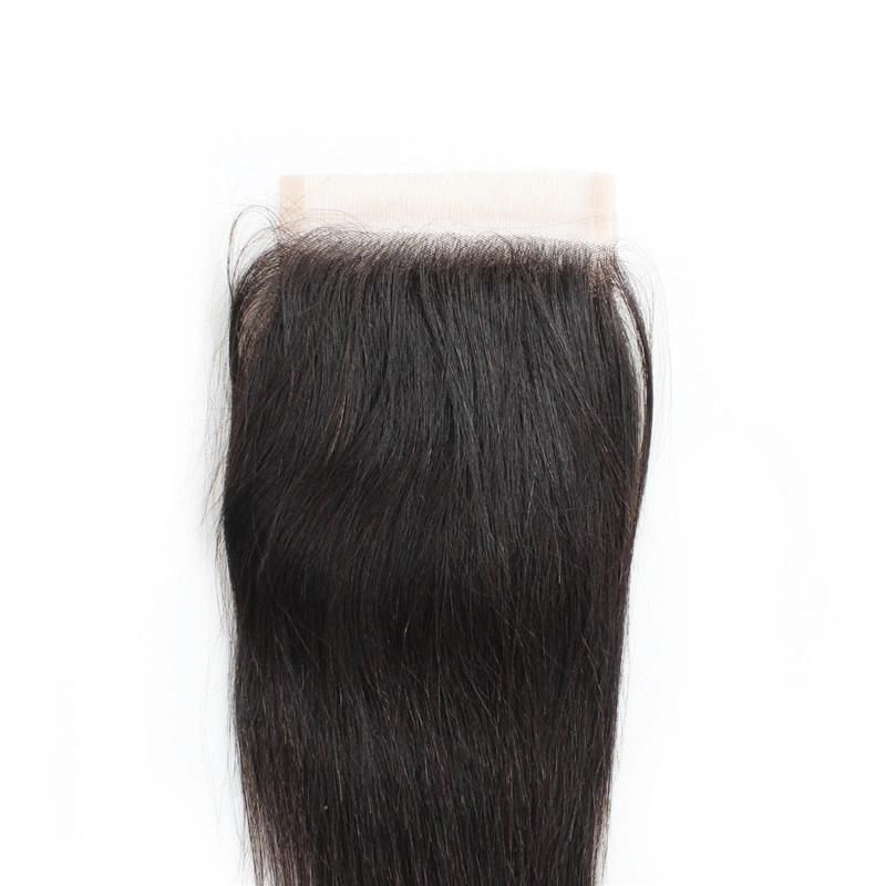 9A 4X4 Lace Frontal Closure Straight Free Part Hair Weaving 12-18" Available