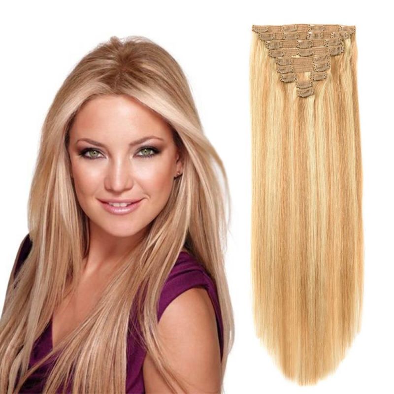 Hot Selling! ! 100g-200g Fast Shipping Clip in Hair Extensions