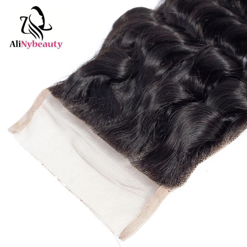 Brazilian Virgin Human Hair Kinky Curly Lace Closure