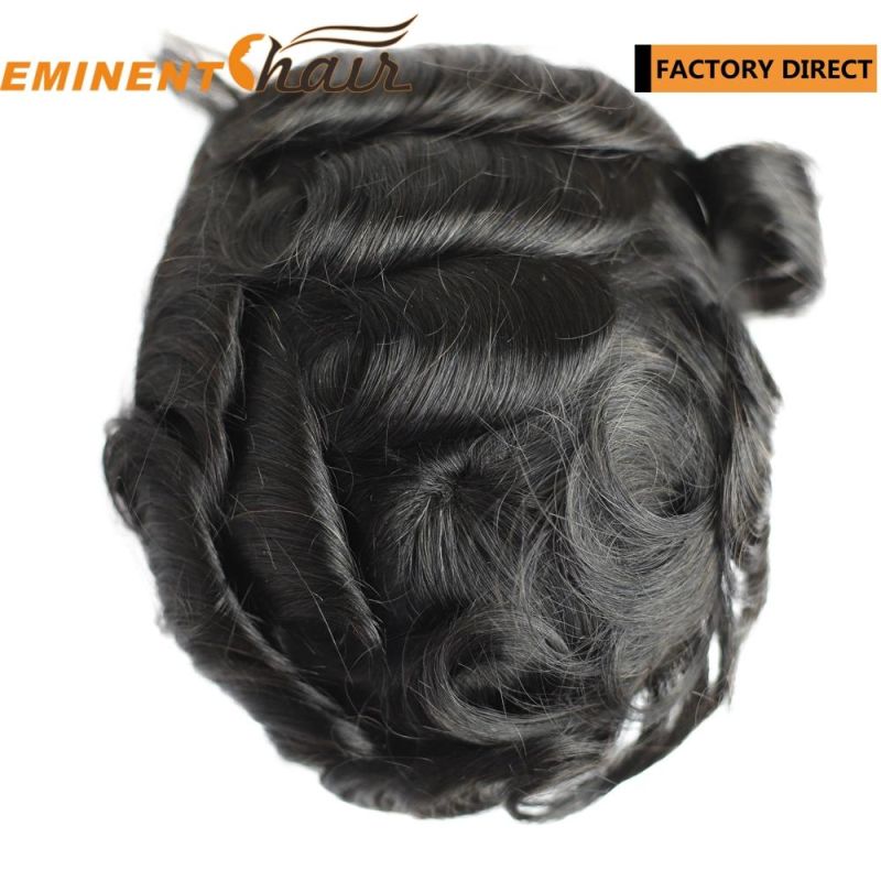 Custom Made Mono Men′s Human Hair Toupees