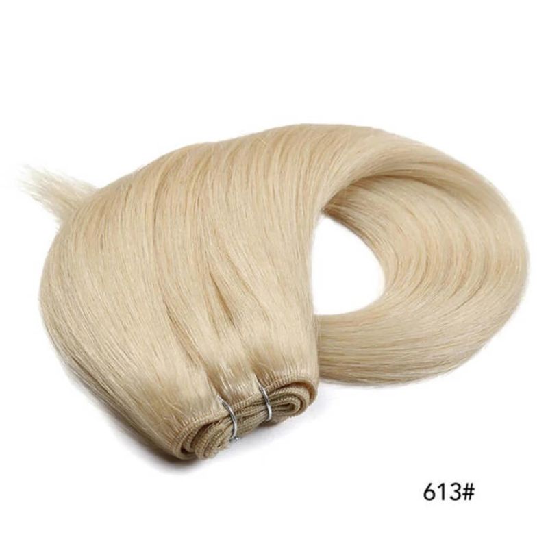 Platinum Blond Brazilian Straight Human Hair Weave Bundles 10"-30" Remy Hair Extensions Brown #2 #4 #P6/613