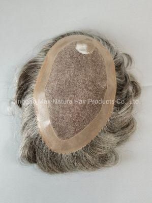 2022 Best Design Fine Mono Base Human Hair Toupees with Folded Lace Front Baby Hair Underventing