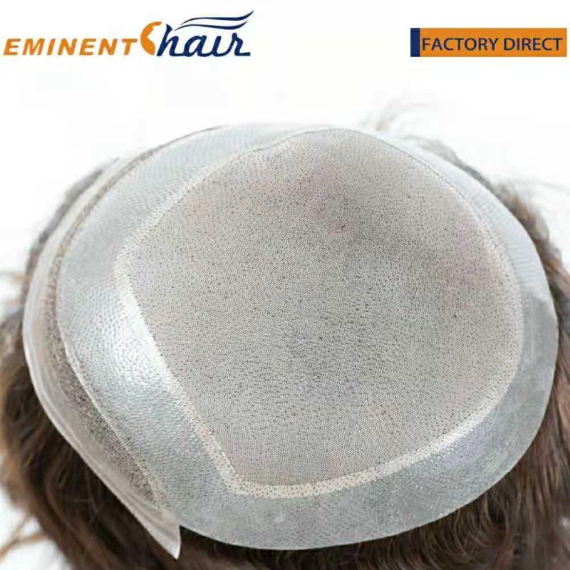 Human Hair Natural Hairline Lace Front Women′s Toupee