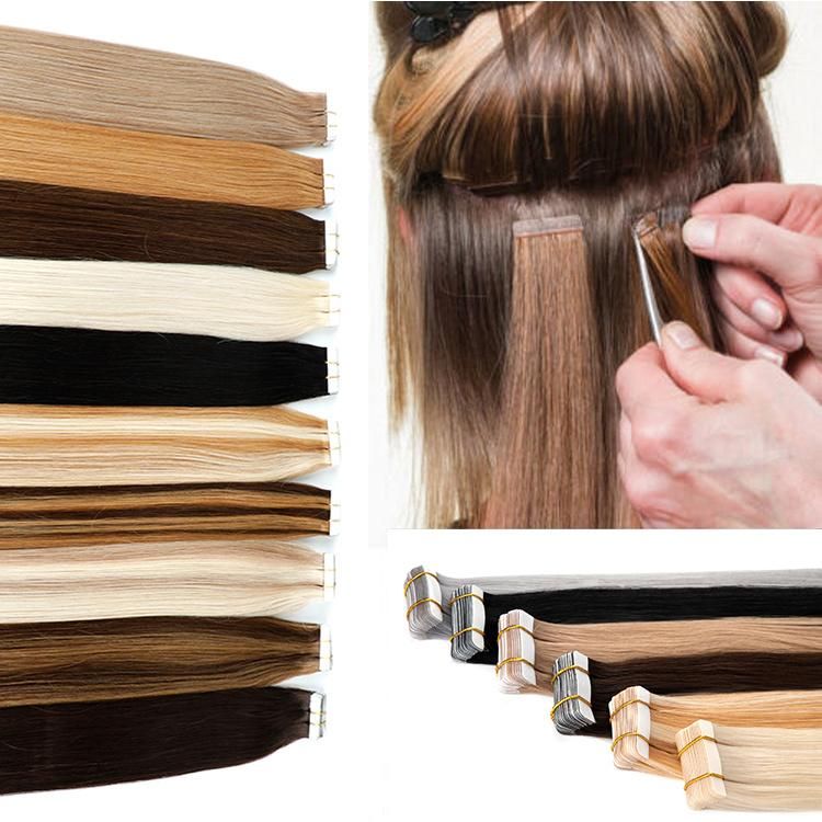 100% Remy Human European Tape Hair Extension Ombre Russian Double Drawn Tape-Ins Tape in Hair Extension Human