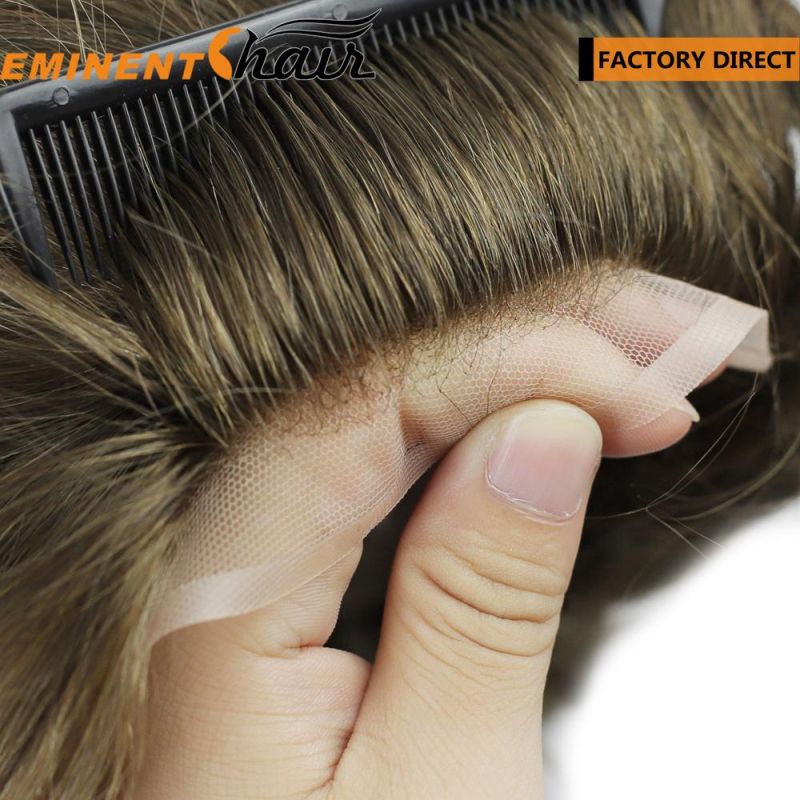 Natural Hairline Human Hair Toupee Men′ S Hair Prosthesis