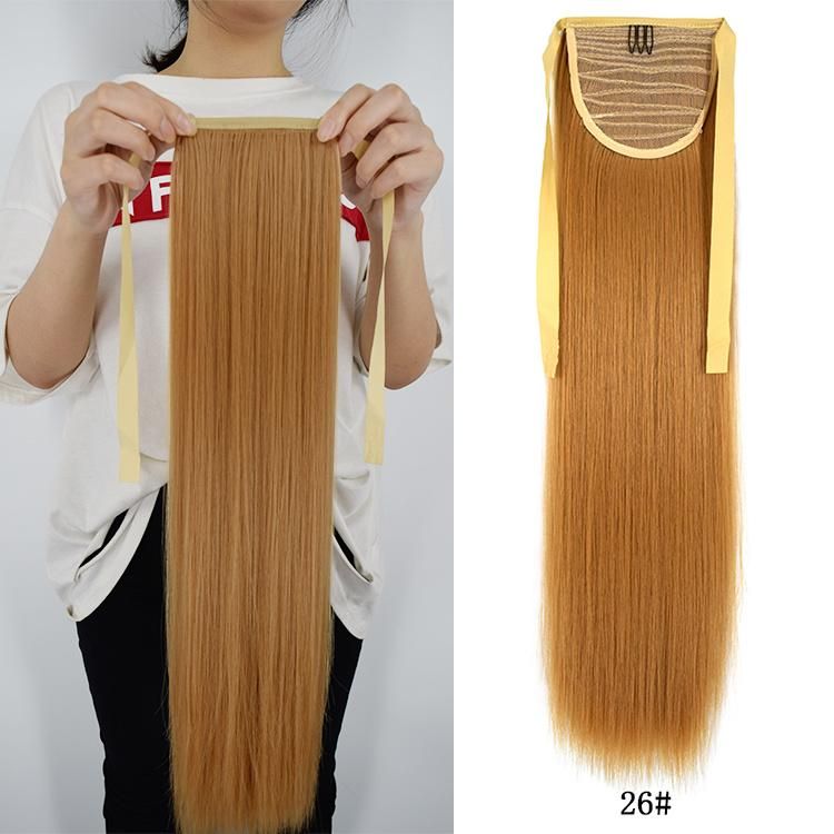 Synthetic Ponytail Soft Feel Hair Clip in Extensions Drawstring Pony Tail for Women