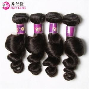 Factory Price Virgin Peruvian Hair Weft Loose Wave Remy Human Hair Weaving Accept Paypal