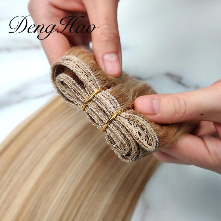 Hot Selling Russian Virgin Hair Human Hair Flat Weft