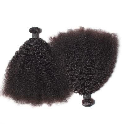 Kbeth Afro Kinky Human Hair Extension Puffy Weaving for Black Women Custom Short Remy 100 Virgin Brazilian Hair Weft