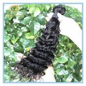 Best Sales Unprocessed Natural Black Water Wave 8A Grade Peruvian Human Hair in Full Cuticle Cut From One Donor with Factory Price Wfp-034
