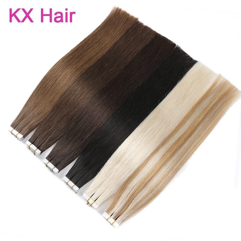 Fast Shipping Baby Hair Virgin Full Cuticle Aligned Micro Faux Locs Raw Tape in Hair Hair Extensions Remy