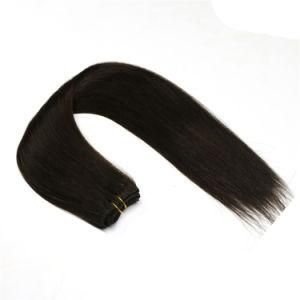 16&quot; #1b Remy Hair Extensions Natural Black Straight Wholesale