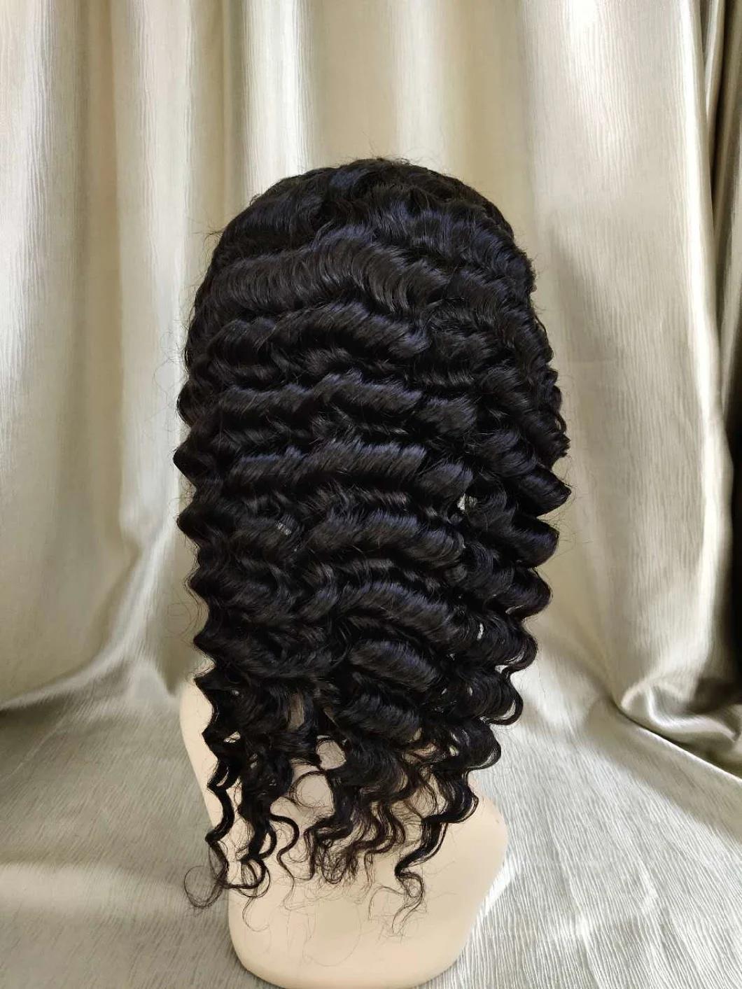 Deep Wave Brazilian Human Hair Wig with HD Lace Frontal