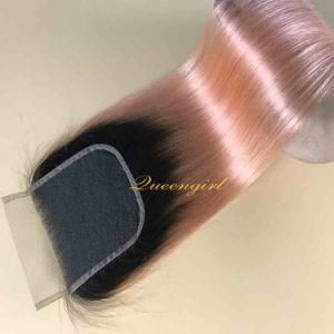 Wholesale Straight Donor Hair 4X4 Ombre Indian Remy Hair Lace Closure