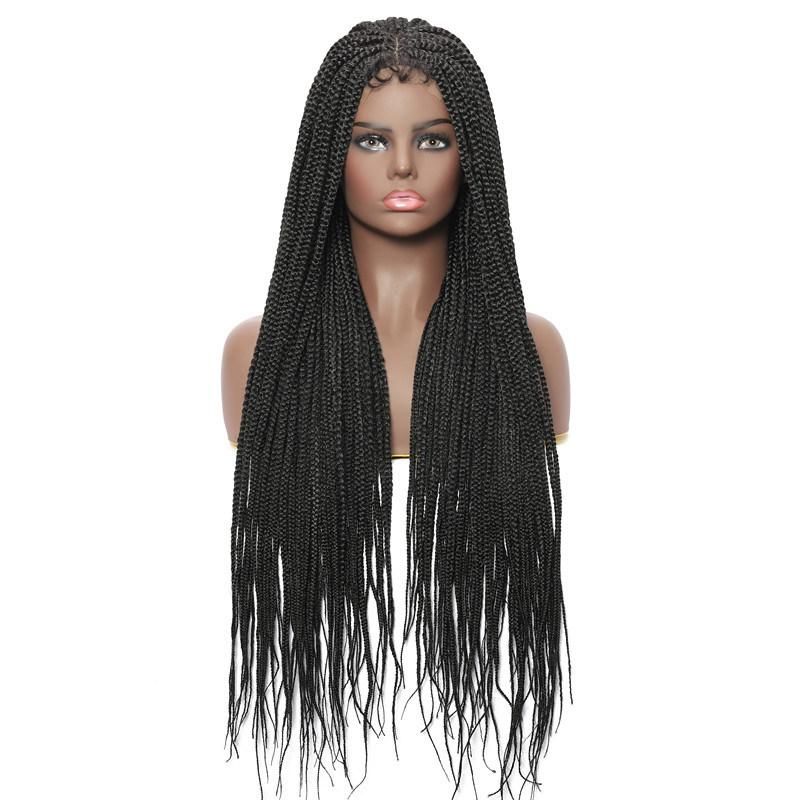 Synthetic Hair Wigs 4*4 Lace Closure Braiding Wigs 30inch Braiding Wigs